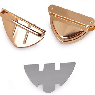 Zapínanie na kabelku - ružovozlatá 